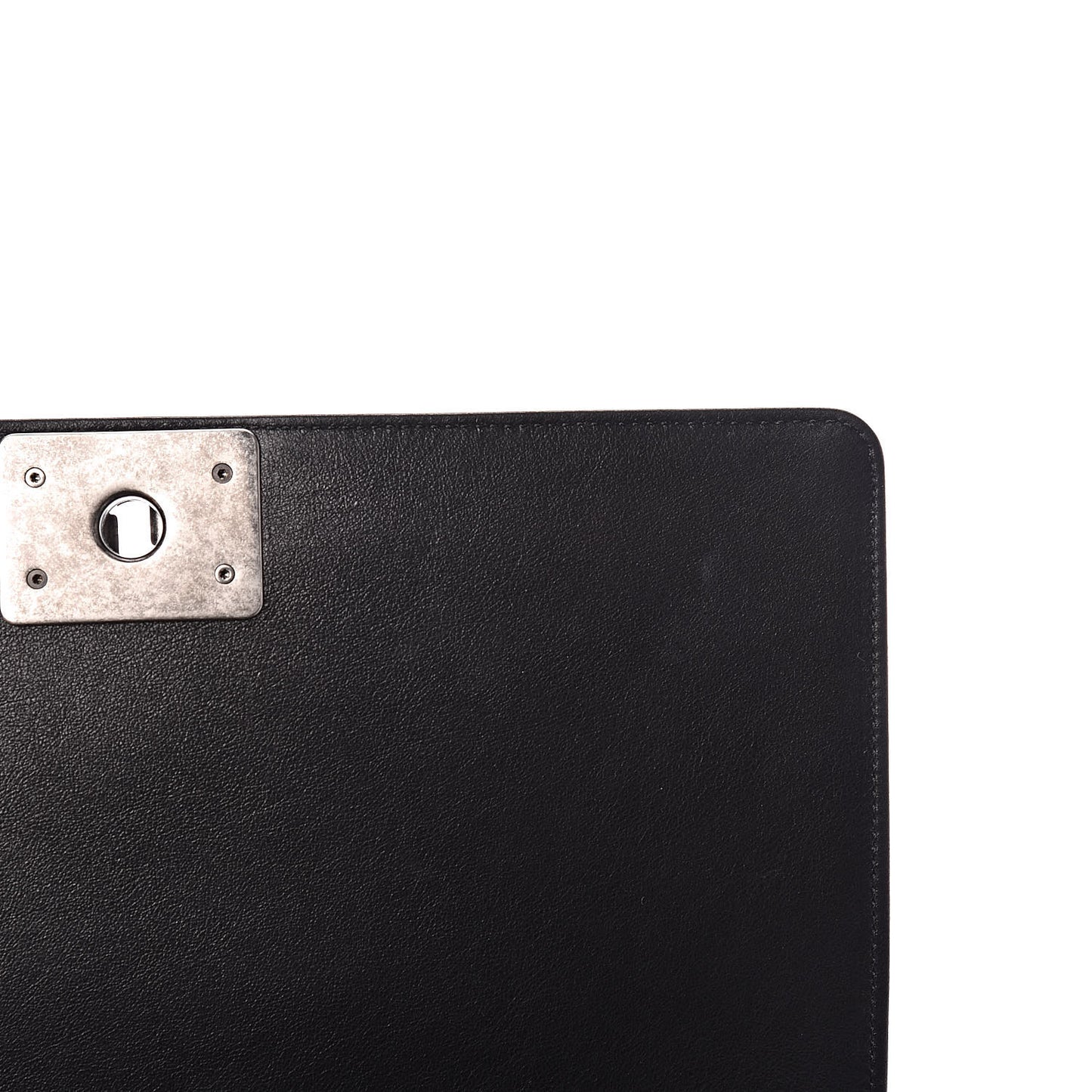Calfskin Quilted New Medium Boy Flap Black