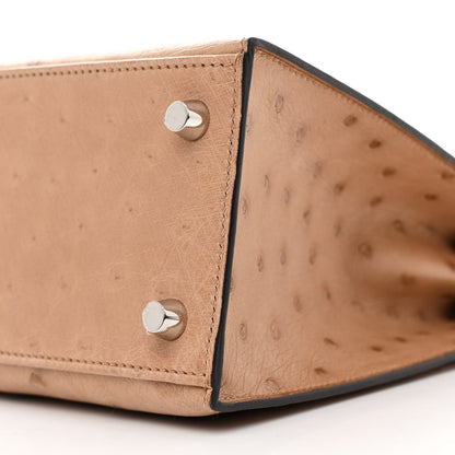 Hermes Ostrich Kelly Sellier 25 Chai 10 of 12