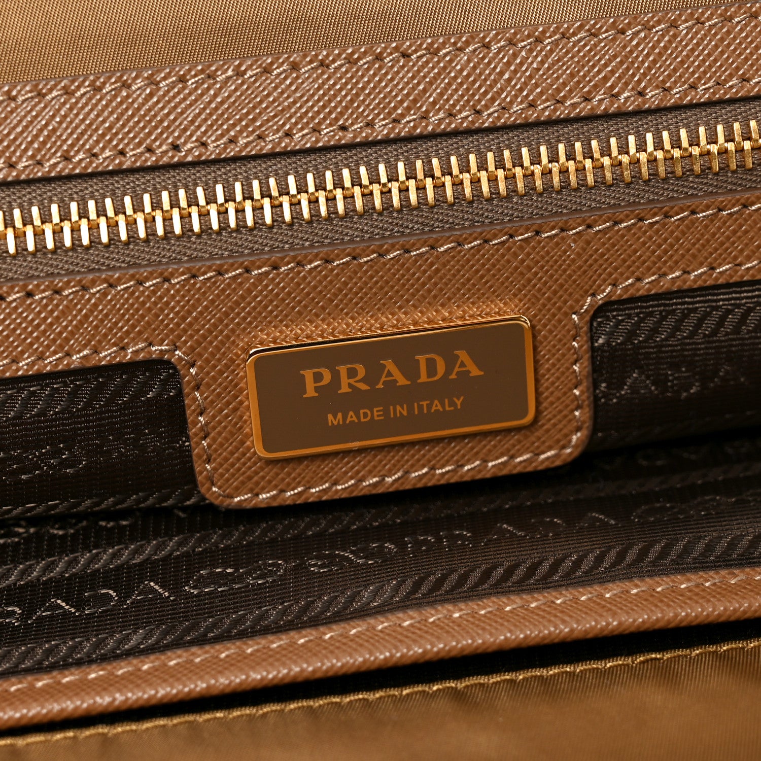 Prada Re-Nylon Saffiano Large Tote Cork Beige 6 of 9