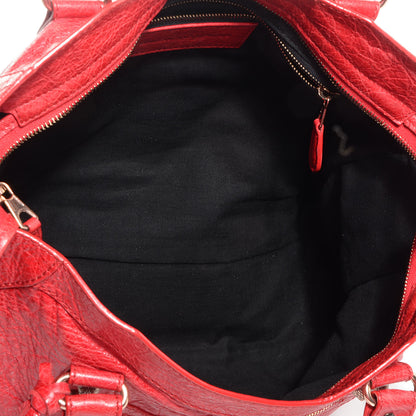 Balenciaga Agneau Giant 12 Rose Gold Hardware City Rouge Coquelicot 7 of 12