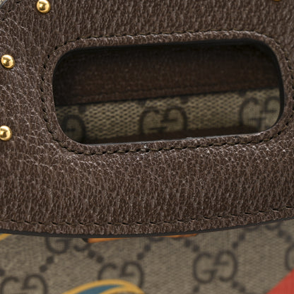 Gucci GG Supreme Monogram Studded Calfskin 100 Centennial Geometric Medium Bamboo 1947 Top Handle Bag Beige Ebony Multicolor 12 of 12