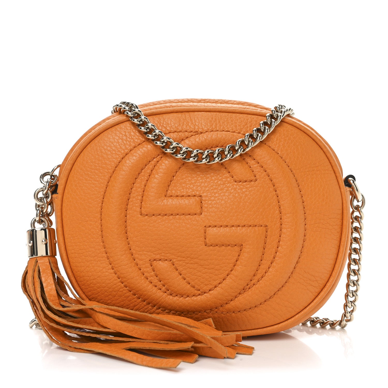 Gucci Cellarius Calfskin Mini Soho Chain Bag Curcuma 1 of 10