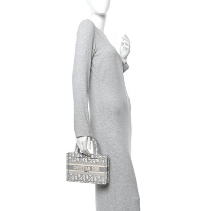Christian Dior Oblique Mini Book Tote Grey Multicolor 2 of 12