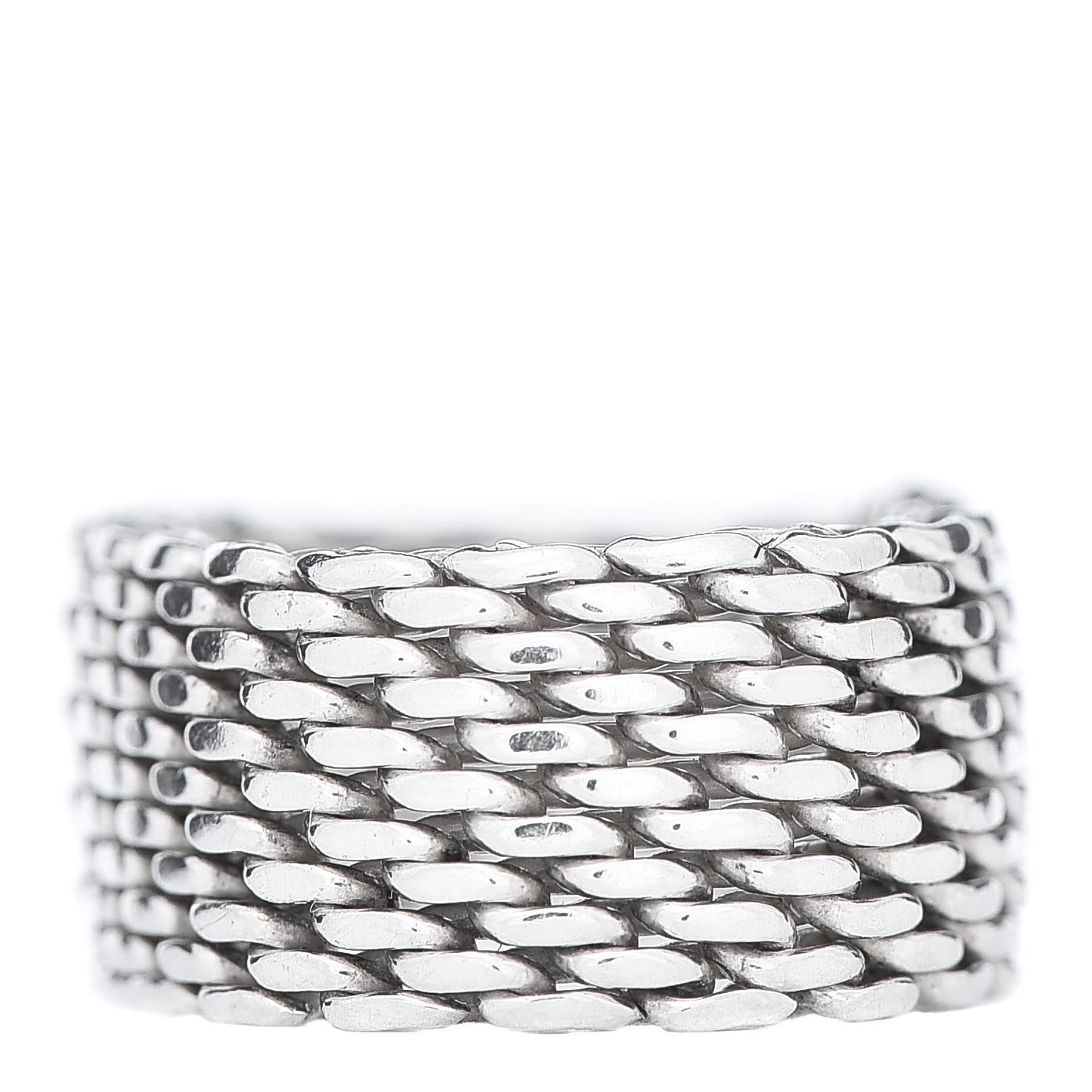 Sterling Silver Mesh Somerset Ring 58 8.25
