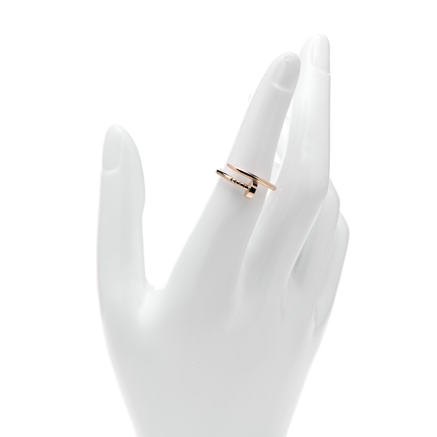 Cartier 18K Pink Gold Small Juste Un Clou Ring 53 6.25 2 of 5