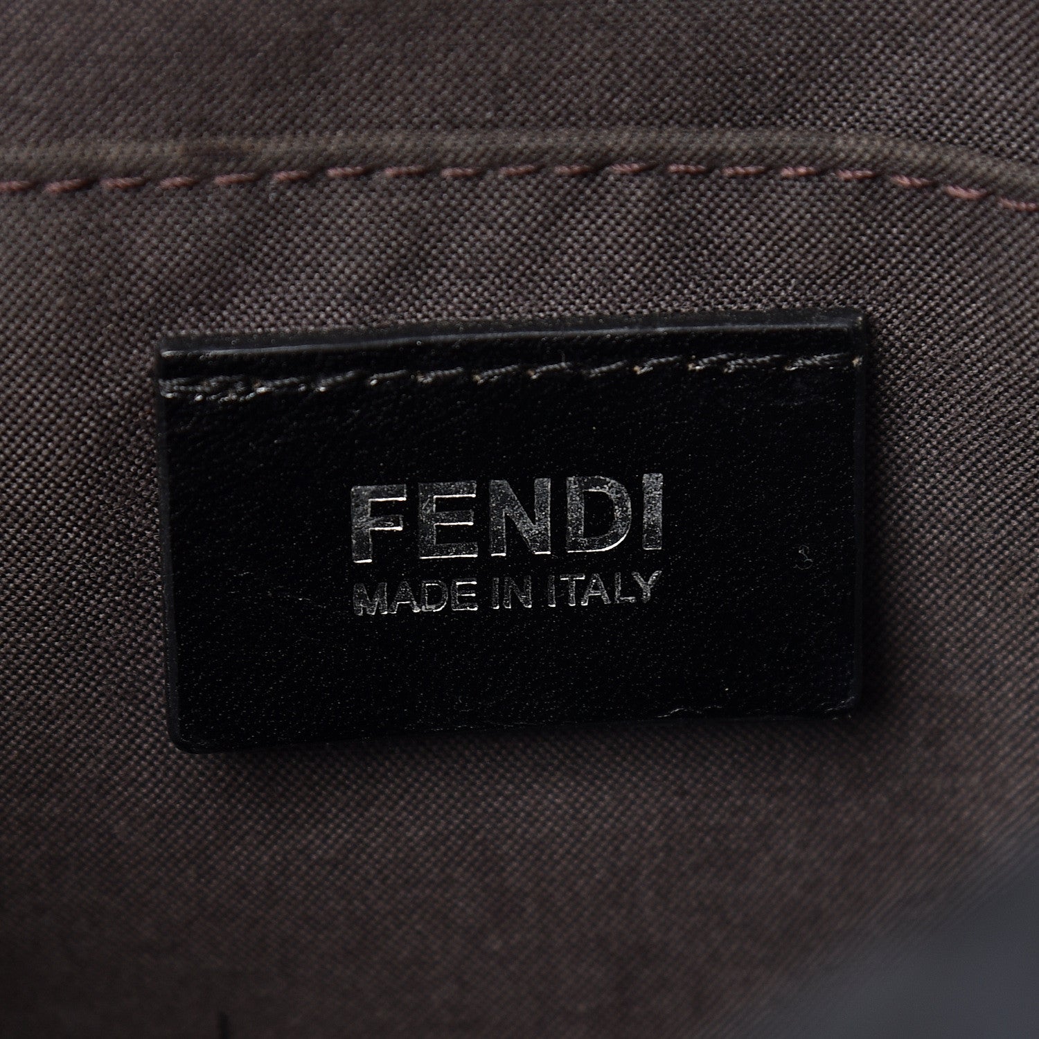 Fendi Zucchino Vitello Elite Enamel Small Forever Boston Black Rosa 8 of 12