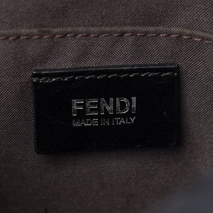 Fendi Zucchino Vitello Elite Enamel Small Forever Boston Black Rosa 8 of 12