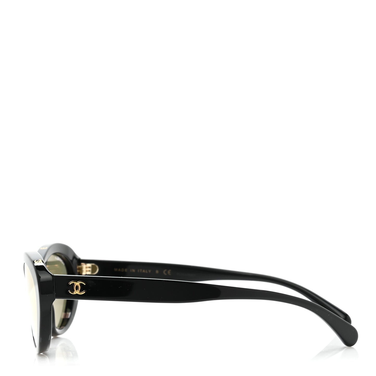Acetate Oval Sunglasses Black