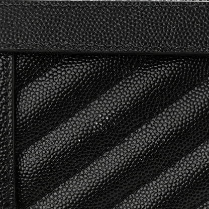 Saint Laurent Grain De Poudre Textured Mixed Matelasse Large Triquilt Monogram Satchel Black 13 of 15
