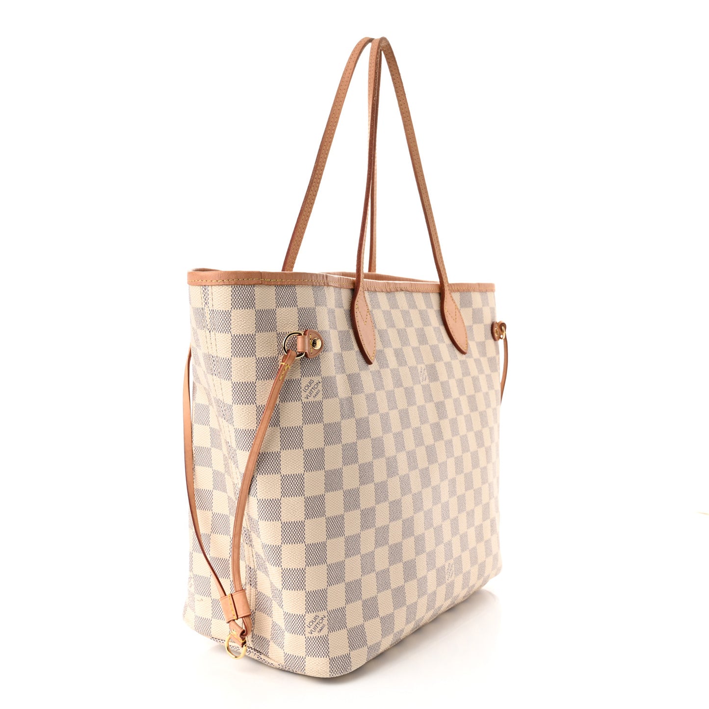 Damier Azur Neo Neverfull MM Rose Ballerine