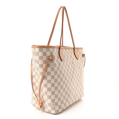 Louis Vuitton Damier Azur Neo Neverfull MM Rose Ballerine 4 of 13