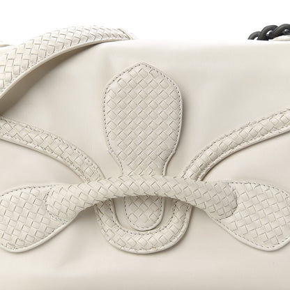 Bottega Veneta Intrecciato Rialto Shoulder Bag White 9 of 10