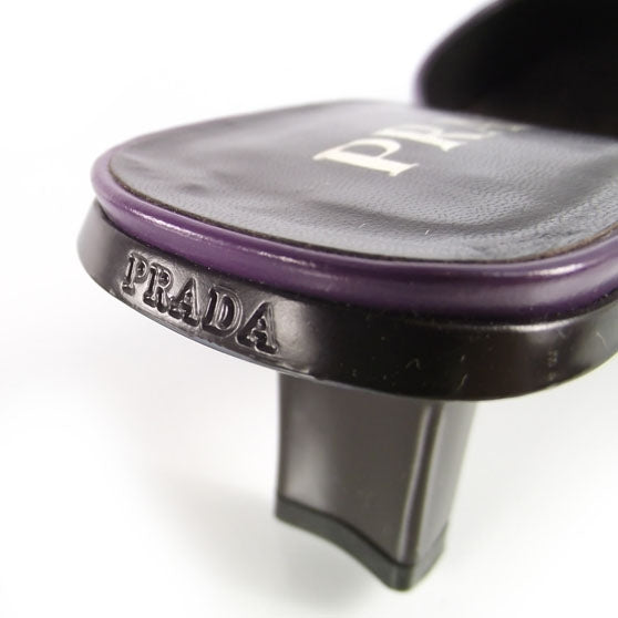 Leather Mules 38 Viola