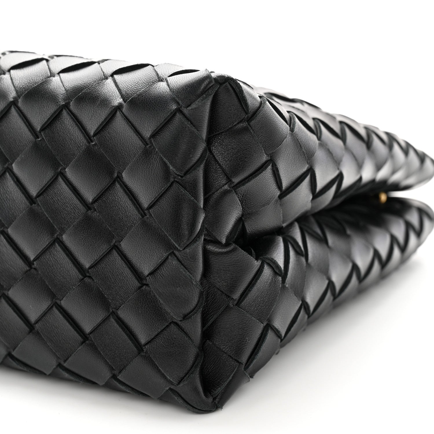 Bottega Veneta Nappa Intrecciato Small Andiamo With Chain Shoulder Bag Black 10 of 10