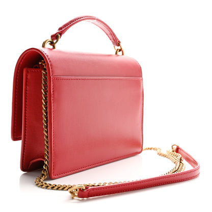 Saint Laurent Calfskin Monogram Sunset Chain Wallet Rosso 3 of 10