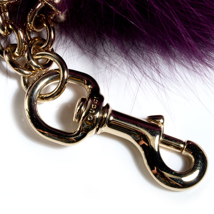 Gucci Fox Fur Charm Violet Purple 3 of 3