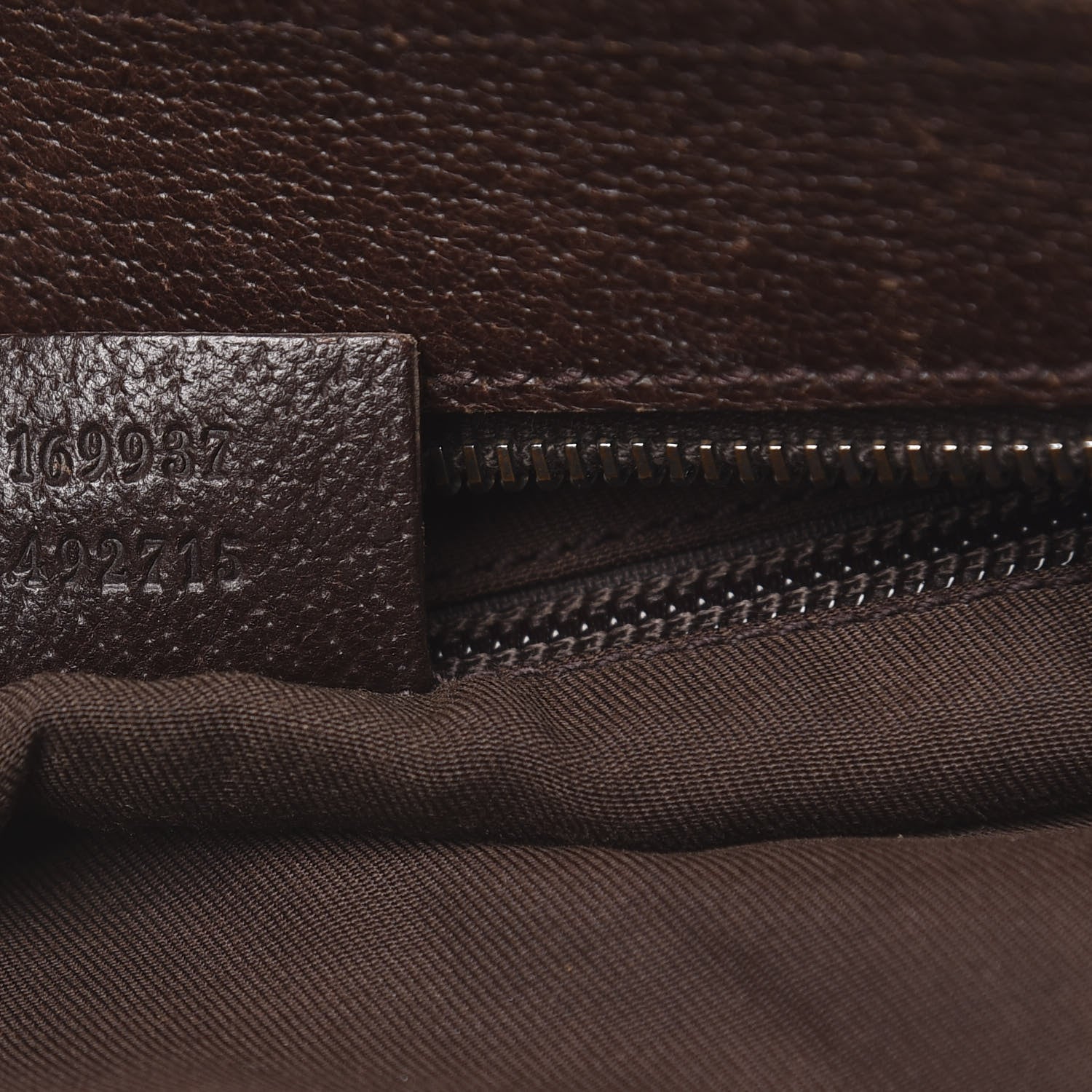 Gucci Monogram Web Medium Double Pocket Messenger Bag Dark Brown 7 of 16