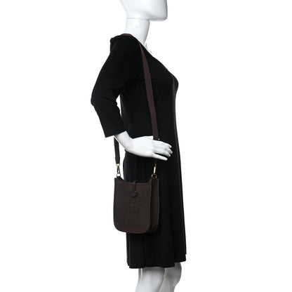 Hermes Taurillon Clemence Evelyne TPM Rouge Sellier 2 of 11