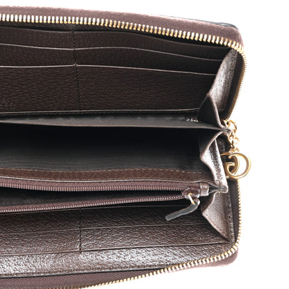Gucci GG Supreme Monogram Web Ophidia Zip Around Wallet Brown 5 of 8