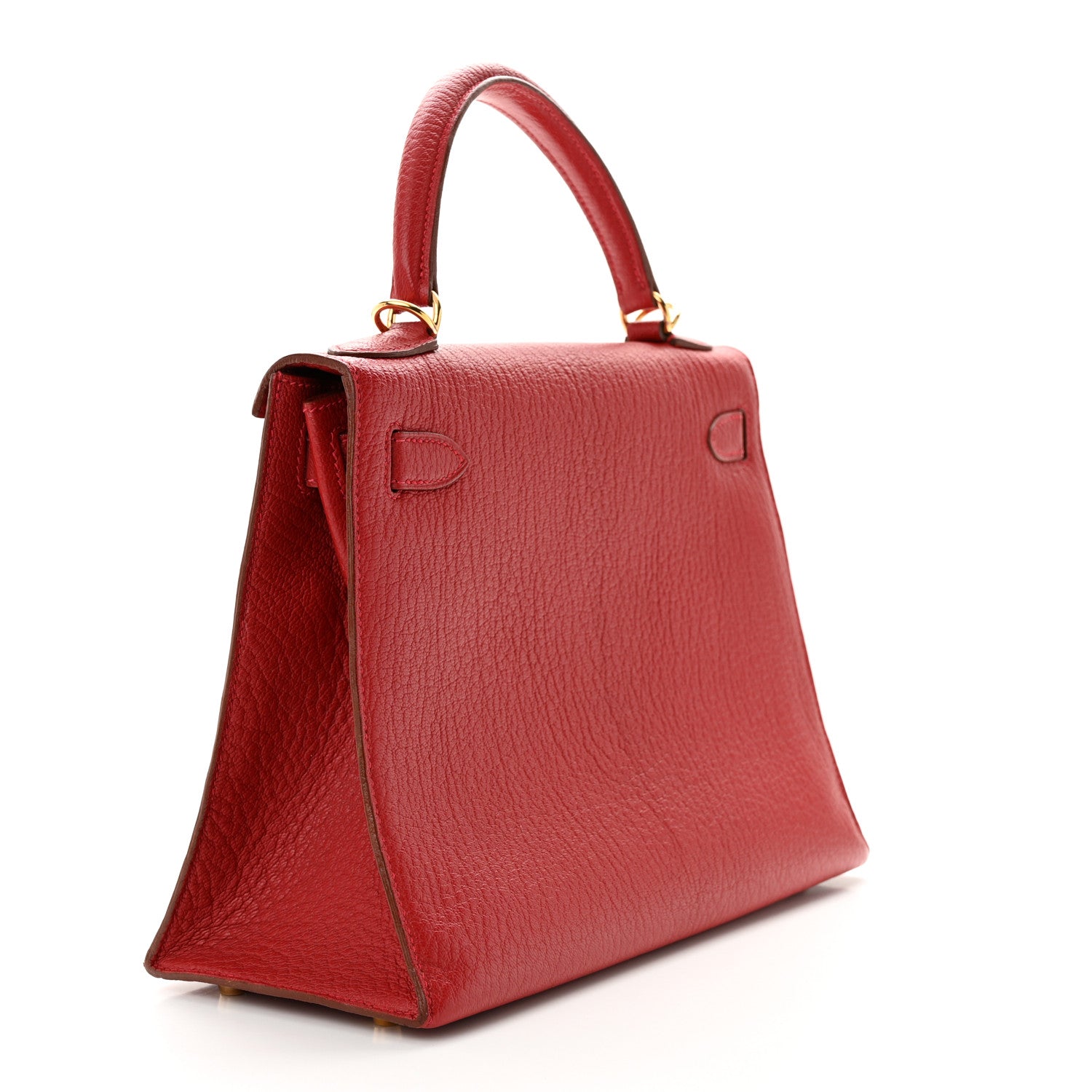 Hermes Chevre Mysore Kelly Sellier 28 Rouge Vif 3 of 11