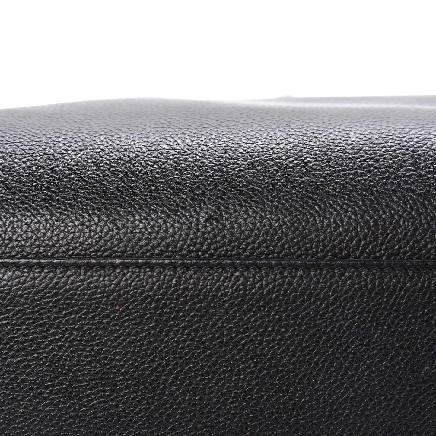 Calfskin Cerf Executive Shopper Tote Black