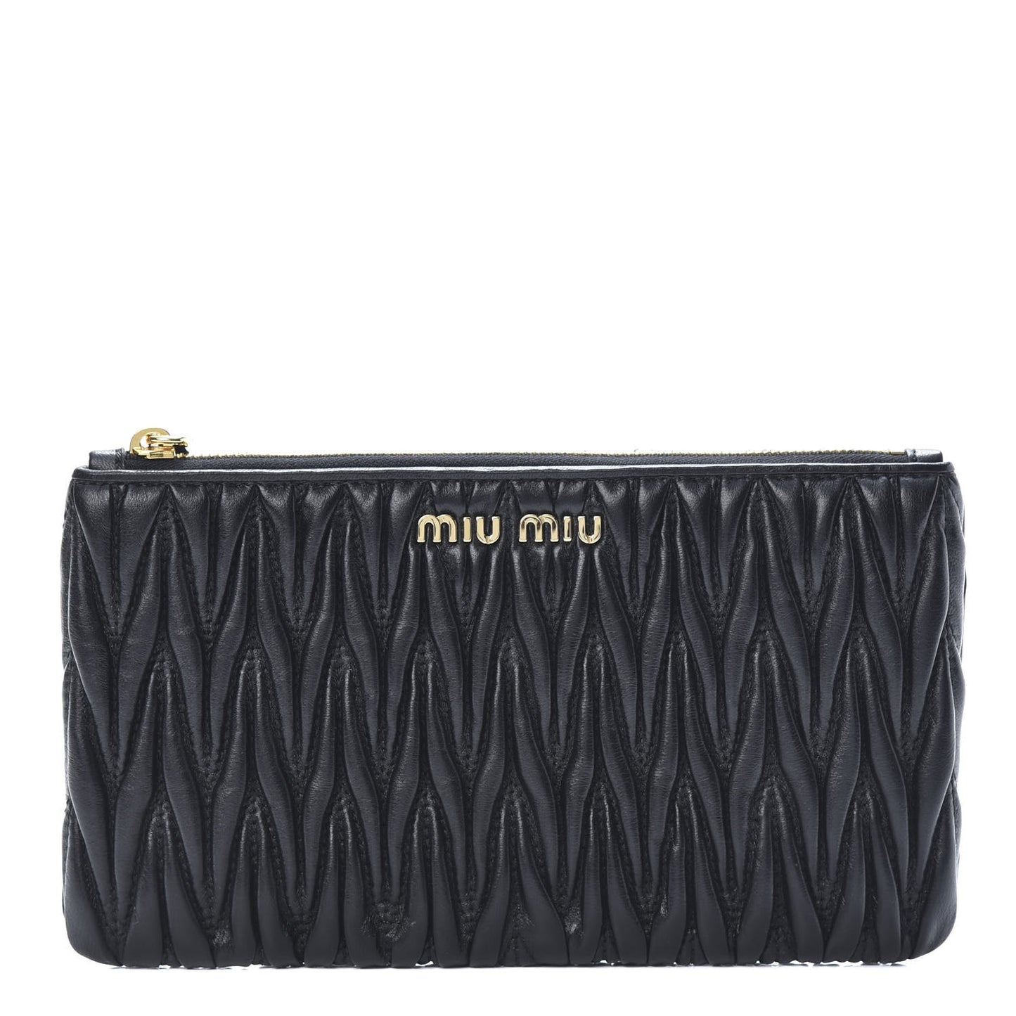 Nappa Matelasse Lux Pouch Nero Black