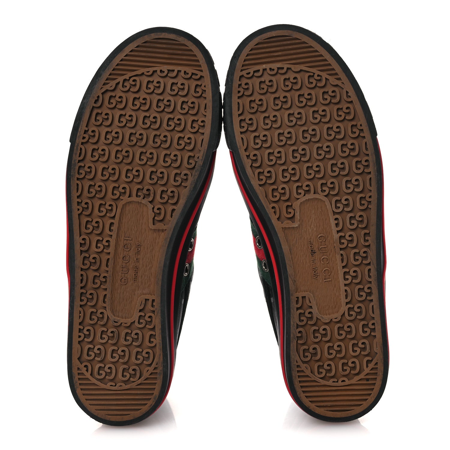 Gucci Econyl Nylon Web Monogram Off The Grid Womens 1977 Tennis High Top Sneakers 39 Black 7 of 11