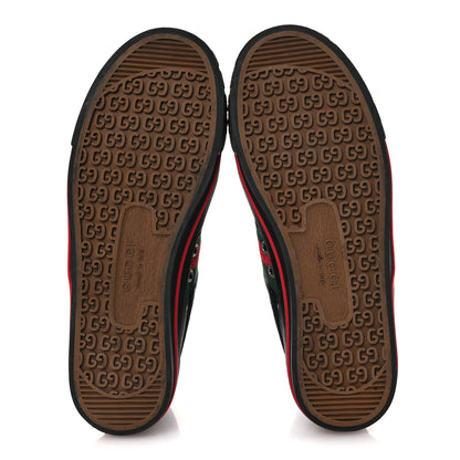 Gucci Econyl Nylon Web Monogram Off The Grid Womens 1977 Tennis High Top Sneakers 39 Black 7 of 11