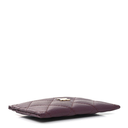 Chanel Caviar Quilted Card Holder Burgundy 4 of 9