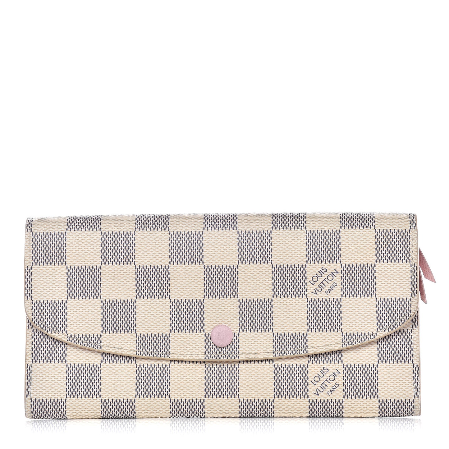 Damier Azur Emilie Wallet Rose Ballerine