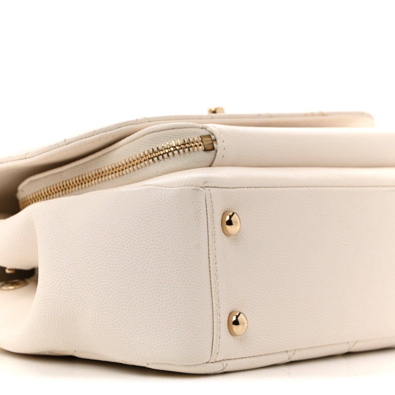 Chanel Caviar Quilted Medium Business Affinity Flap White 10 of 15