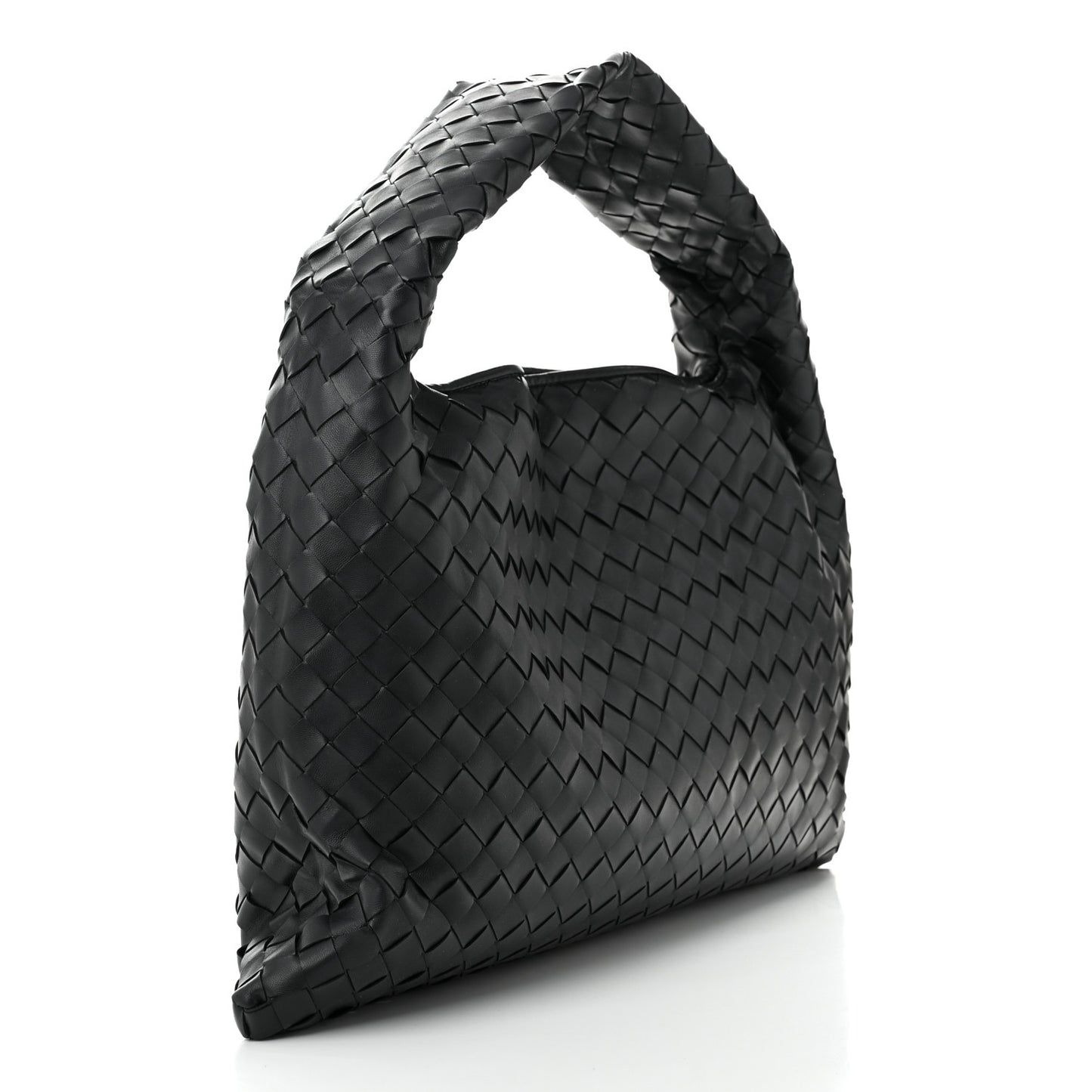 Calfskin Intrecciato Small Hop Ardoise