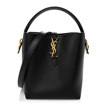 Saint Laurent Shiny Calfskin Le 37 Bucket Bag Black 1 of 9