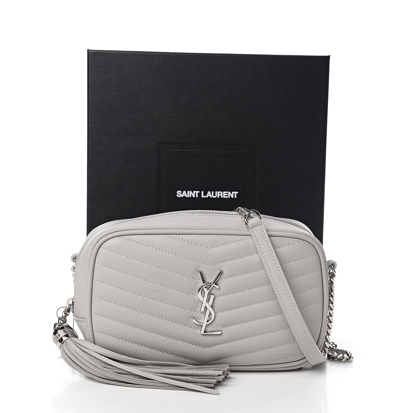 Grain De Poudre Matelasse Monogram Mini Lou Camera Bag Granite
