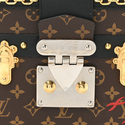 Louis Vuitton Monogram Chain Petite Malle Black 7 of 12