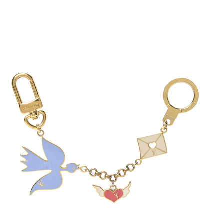 Louis Vuitton Enamel Love Birds Bag Charm 1 of 4