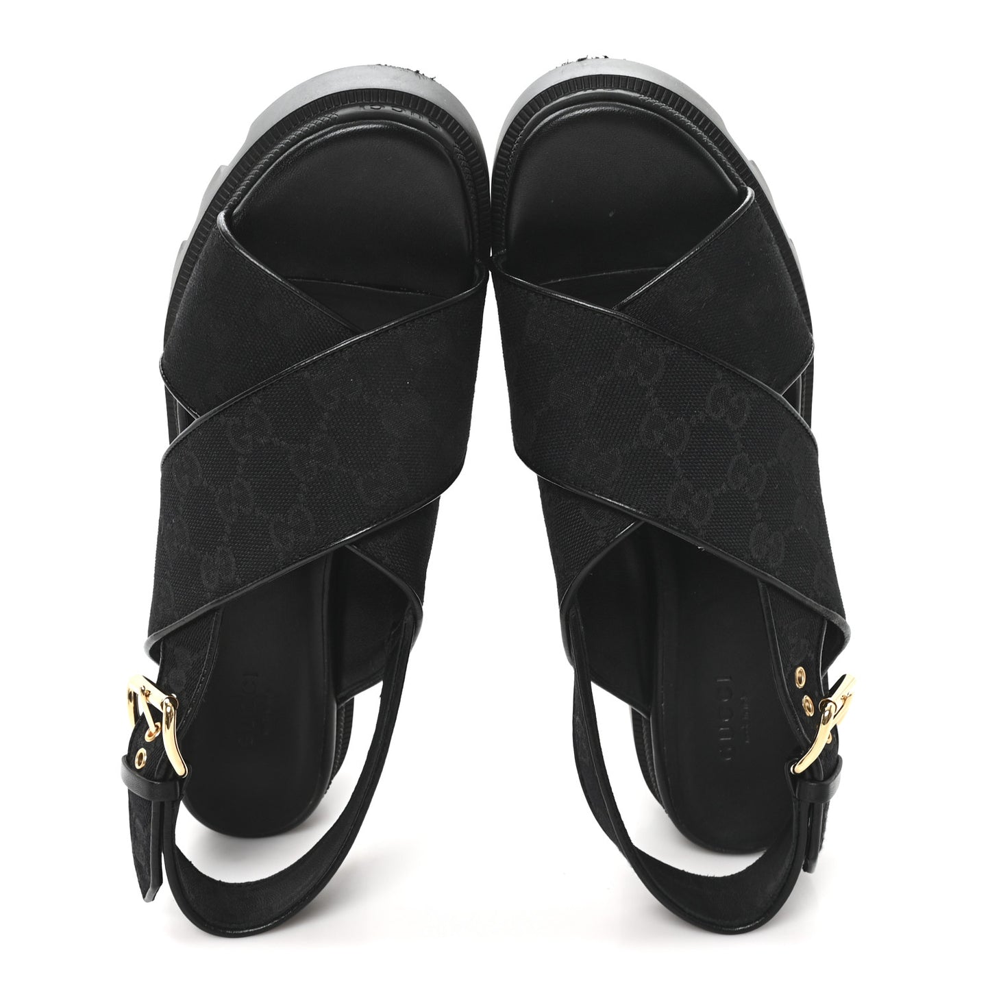Monogram Granada Kid Trip 40/72mm Lug Sole Sandals 40 Black
