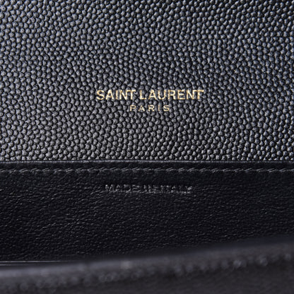 Saint Laurent Grain De Poudre Uptown Chain Wallet Black 9 of 11