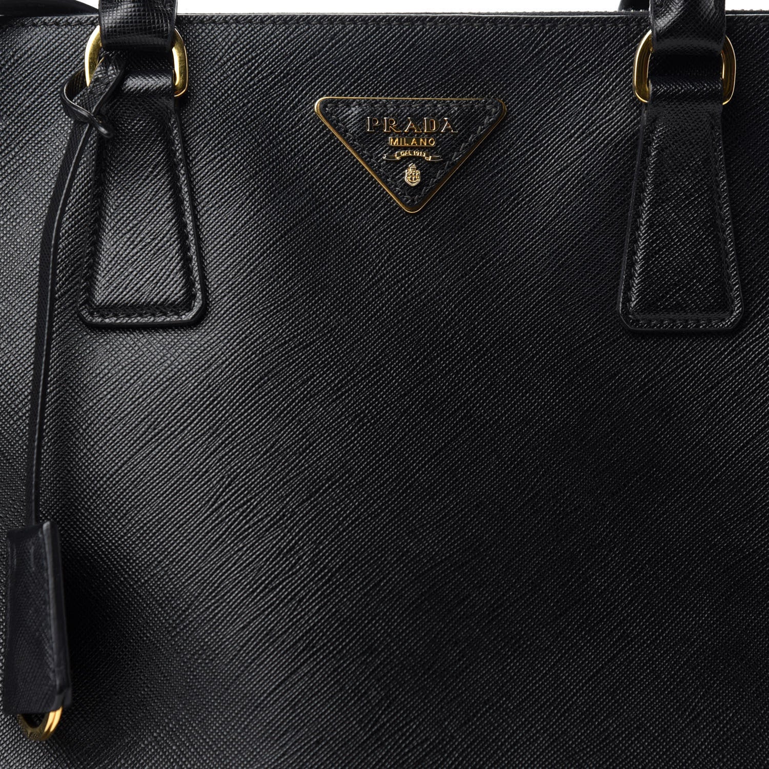 Prada Saffiano Medium Galleria Double Zip Tote Black 11 of 11