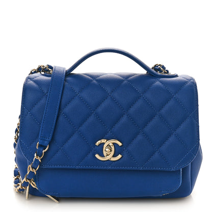 Chanel Caviar Quilted Small Business Affinity Flap Dark Blue 1 of 10