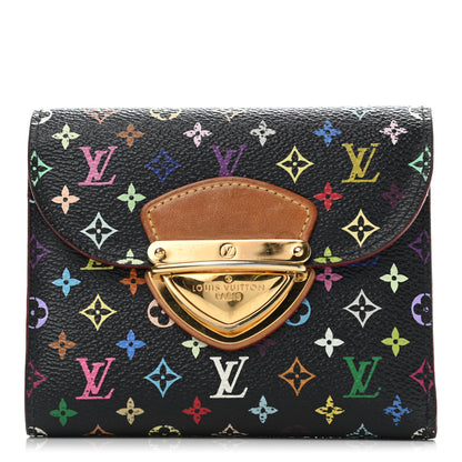 Louis Vuitton Monogram Multicolor Joey Wallet Black Grenade 1 of 4