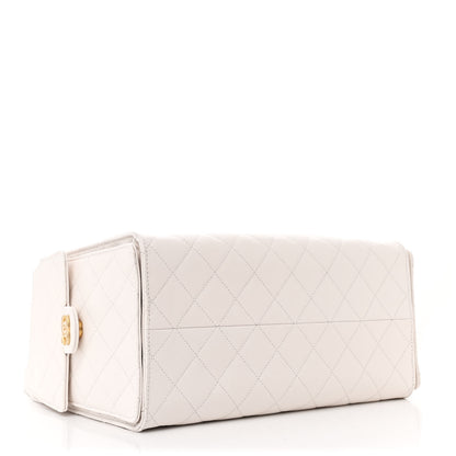 Chanel Caviar Quilted Medium Chanel 25 Handbag White 5 of 15