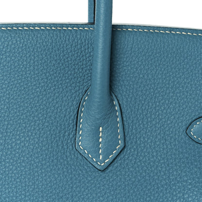 Hermes Togo Birkin 35 Blue Jean 22 of 30