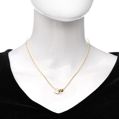 Cartier 18K Yellow Gold Interlocking LOVE Necklace 2 of 7