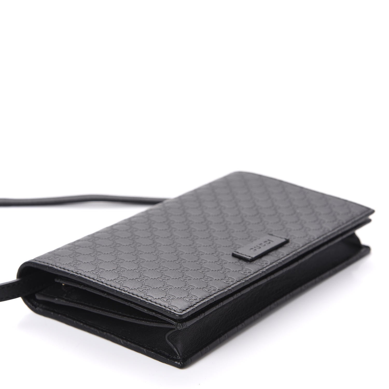 Gucci Microguccissima Crossbody Wallet Black 4 of 10