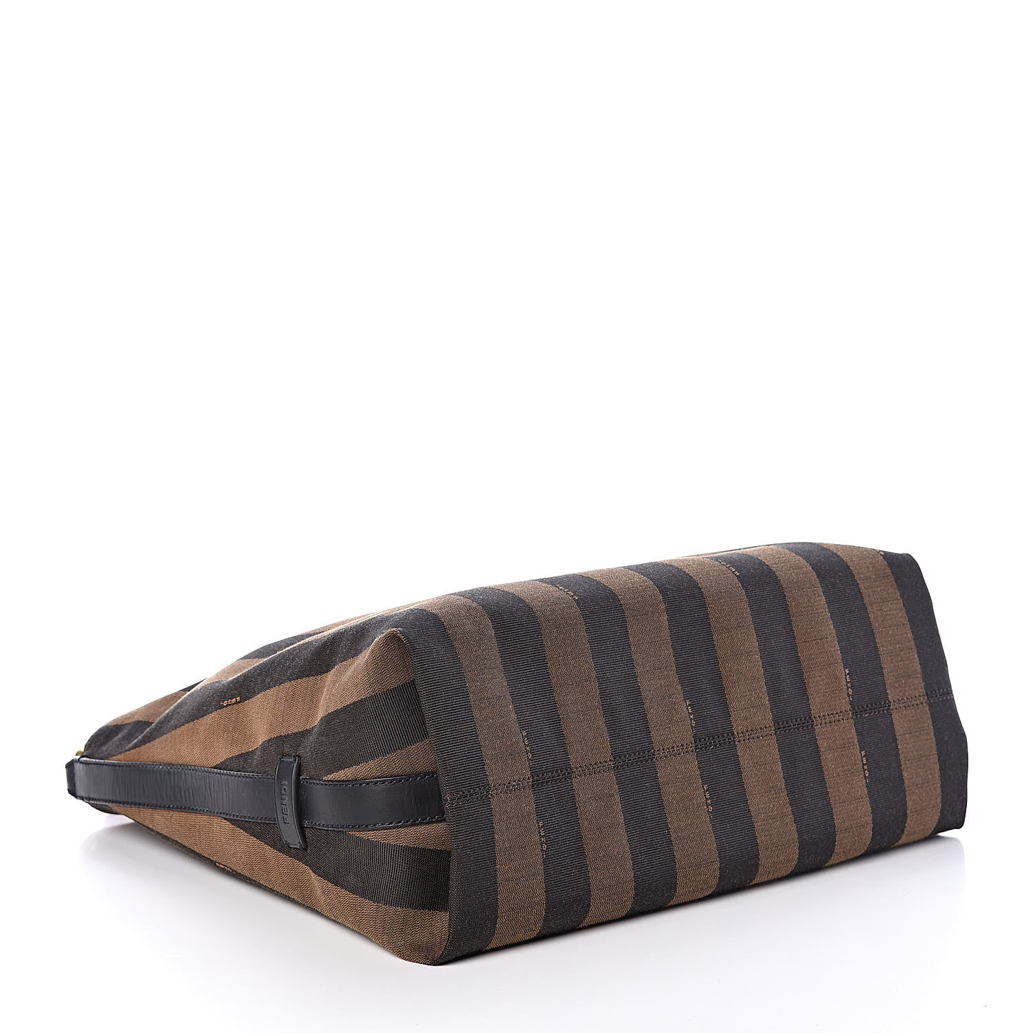 Fendi Pequin Cuoio Vegetale Large Hobo Tobacco Rosso Black 4 of 11