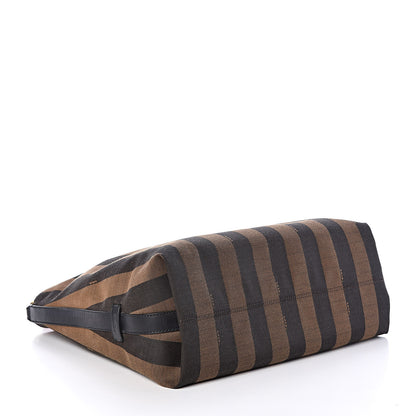 Fendi Pequin Cuoio Vegetale Large Hobo Tobacco Rosso Black 4 of 11