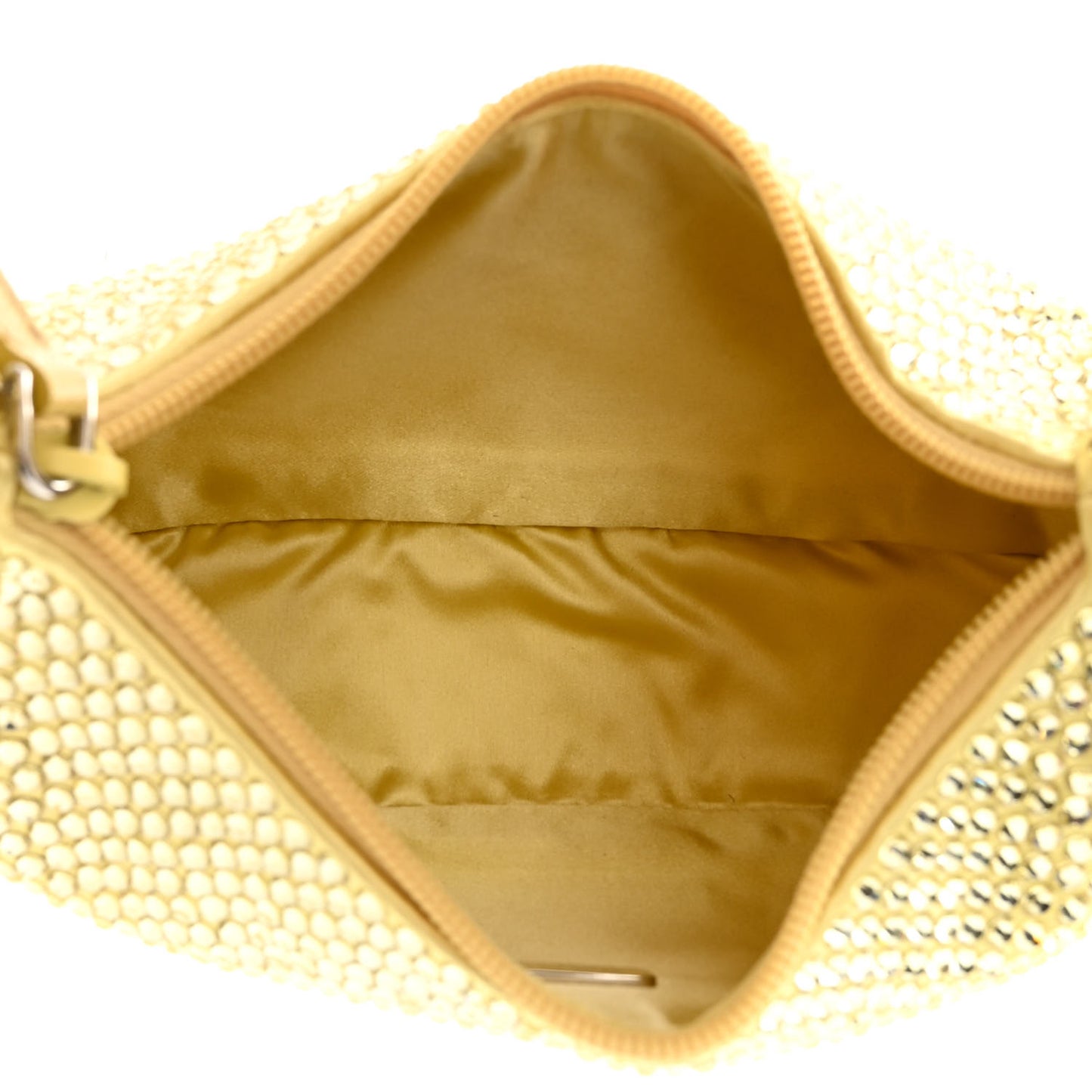 Satin Crystal Mini Re-Edition 2000 Bag Ananas