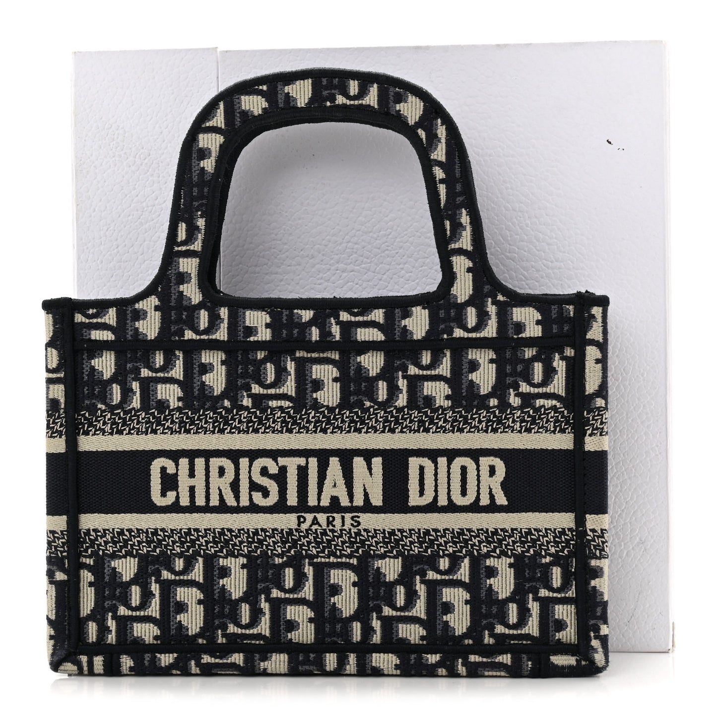 Oblique Mini Book Tote Blue Multicolor