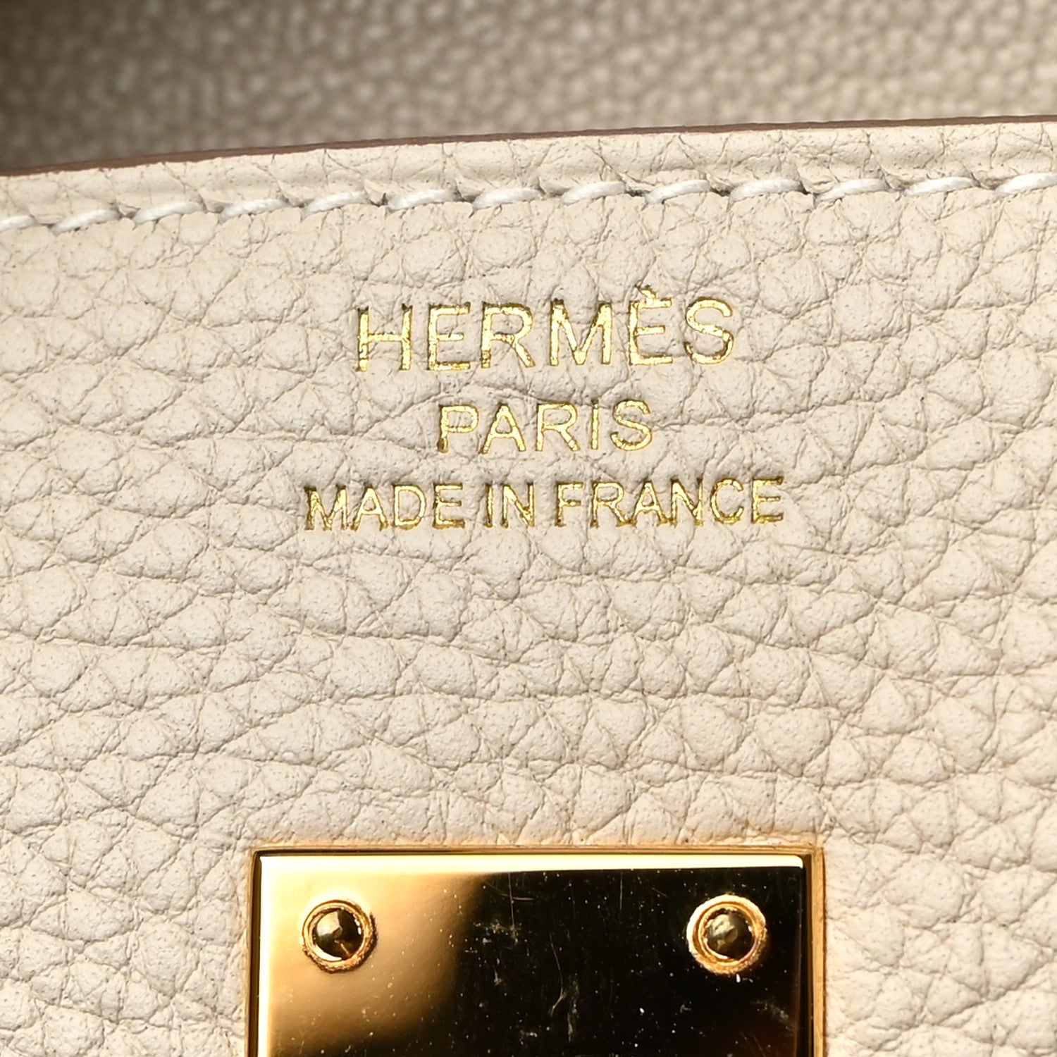 Hermes Togo Birkin 25 Craie 6 of 15